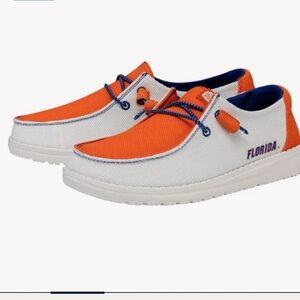 Florida Gators Hey Dude Shoes in Orange and White